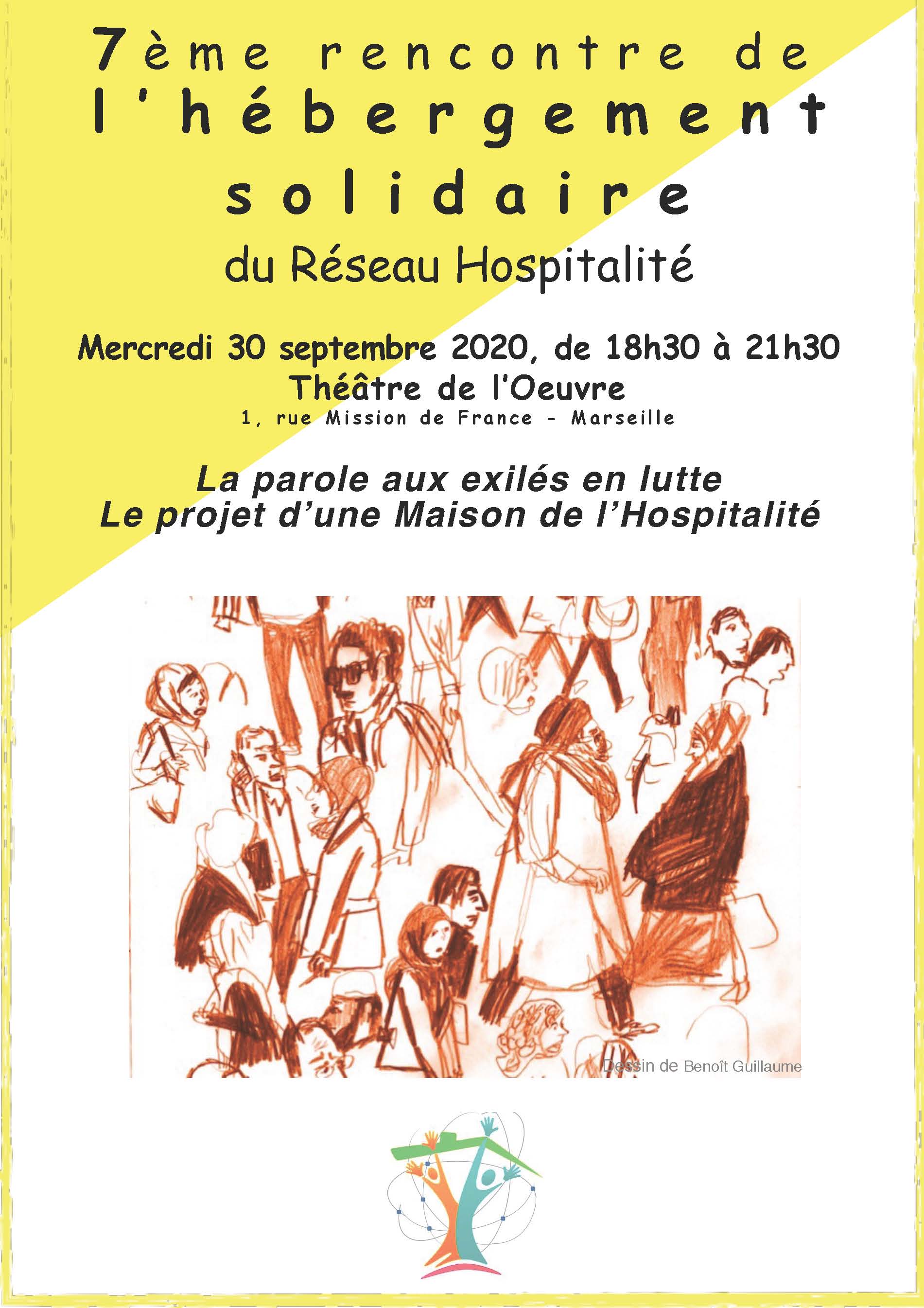 7ème rencontre de l'hébergement solidaire du Réseau Hospitalité :  LA PAROLE AUX EXILÉS EN LUTTE